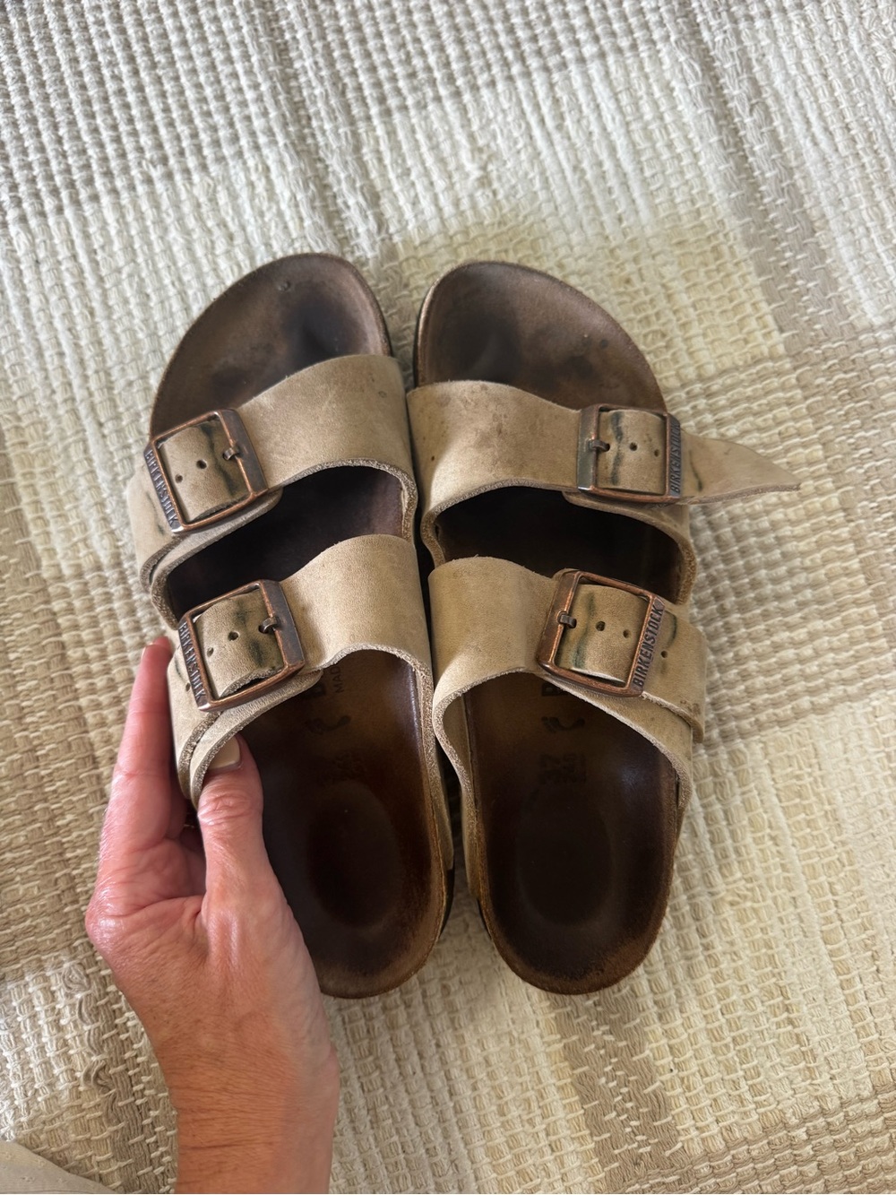 Birkenstock Arizona Suede Leather - Taupe